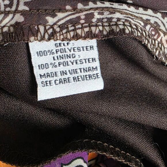 Studio Y M Paisley Boho Ruffle Sleeve Chiffon Top - Picture 5 of 9